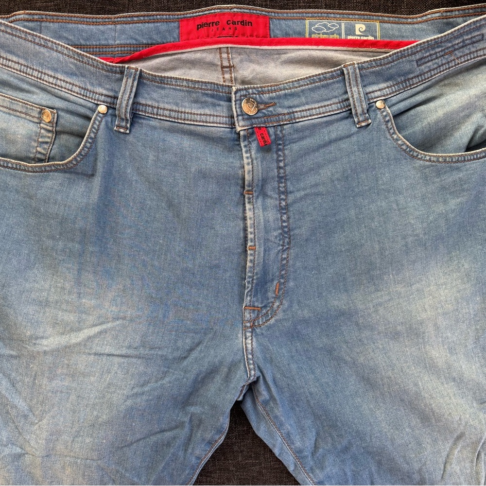 Pierre Cardin Blue Straight Jeans with Vintage Wash